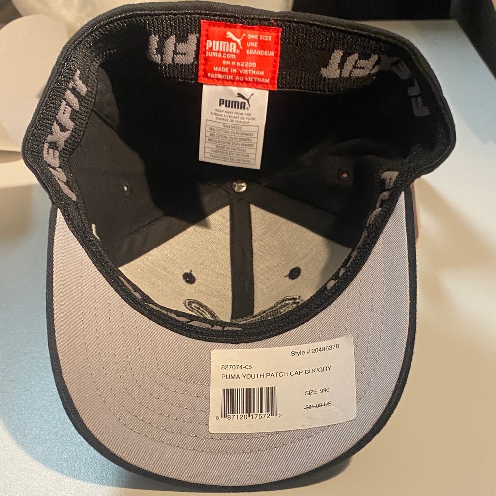 Puma Classic Black Kids Youth Cap Hat - Picture 5 of 6